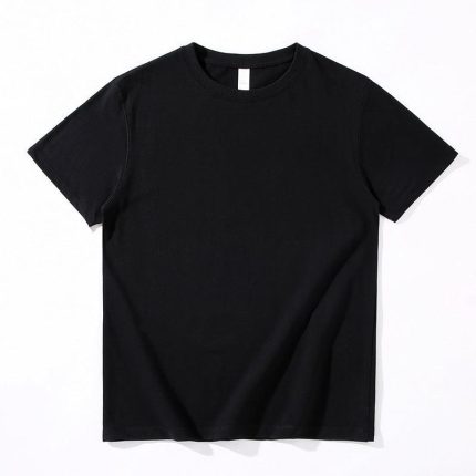 270g Combed Cotton Unisex T-Shirt-Black