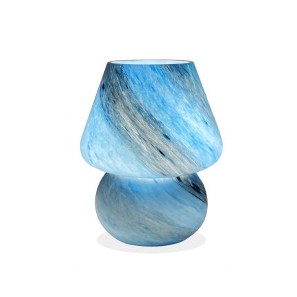 Murano Style Small Glass Mushroom Table La  - Plug in